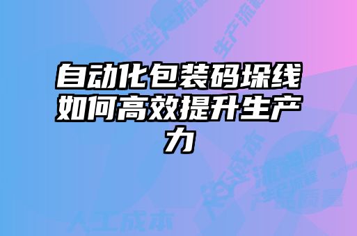 自動化包裝碼垛線如何高效提升生產(chǎn)力