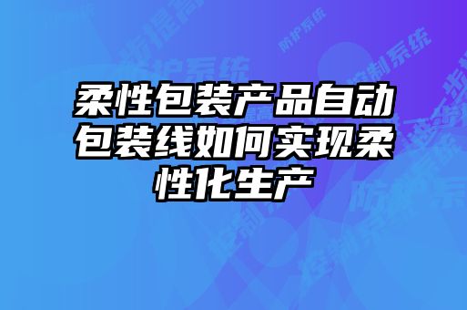 柔性包裝產(chǎn)品自動包裝線如何實現(xiàn)柔性化生產(chǎn)