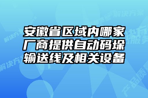 安徽省區(qū)域內(nèi)哪家廠商提供自動碼垛輸送線及相關(guān)設(shè)備